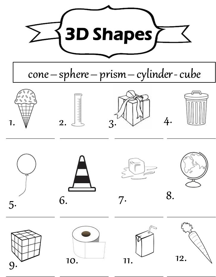 enjoy teaching english 3d shapes poem worksheet