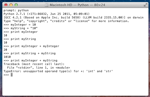 Getting Started with Python: Lesson 2 - Integers and Functions