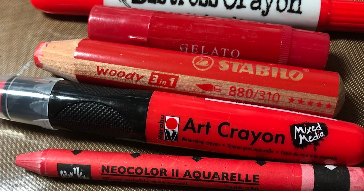 Curio Watercolor Crayons Distress Crayon, Neocolor II, Gelatos