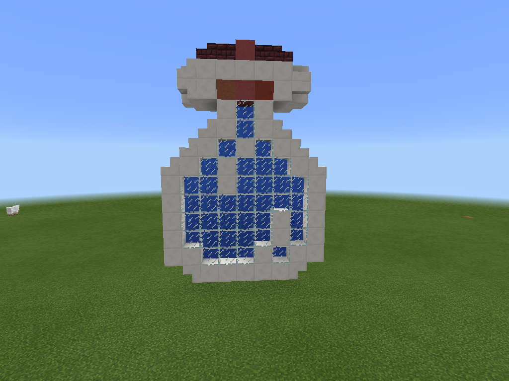 Minecraft Pocket Edition Pixel Art Water Bottle Potion Kylo Ren Mask