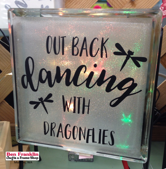 Ben Franklin Crafts and Frame Shop, Monroe, WA DIY Glass Block Night