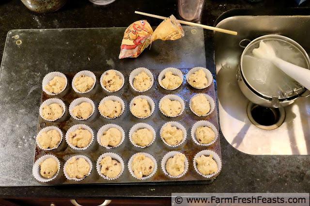 golden beet muffins ready to bake