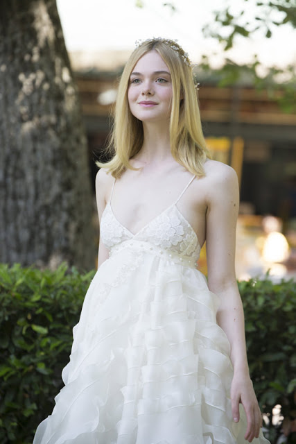 The romantic style of Elle Fanning at La Casa Del Cinema in Rome, Italy | Cool Chic Style Fashion
