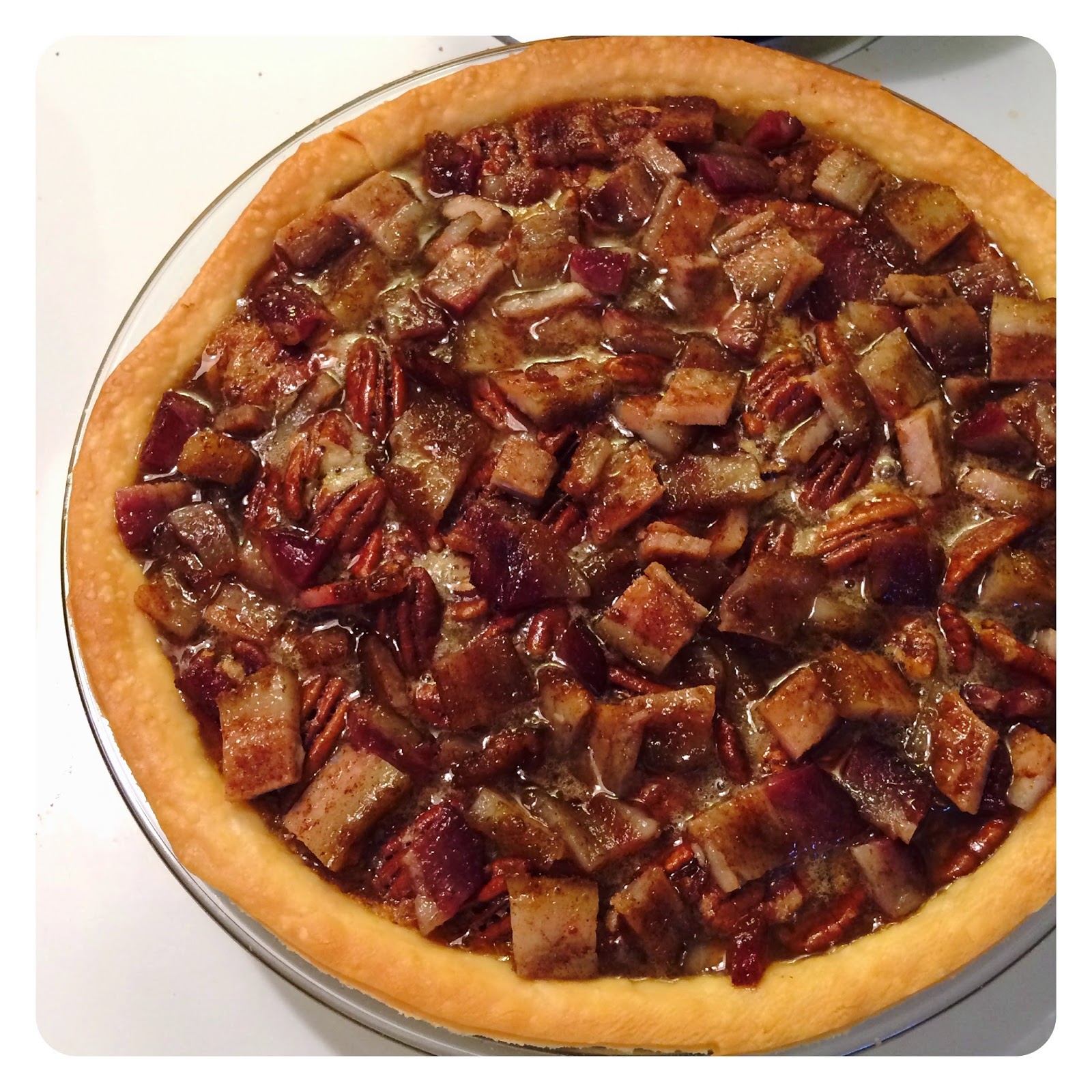 The Charmed Home Candied Bacon Pecan Pie