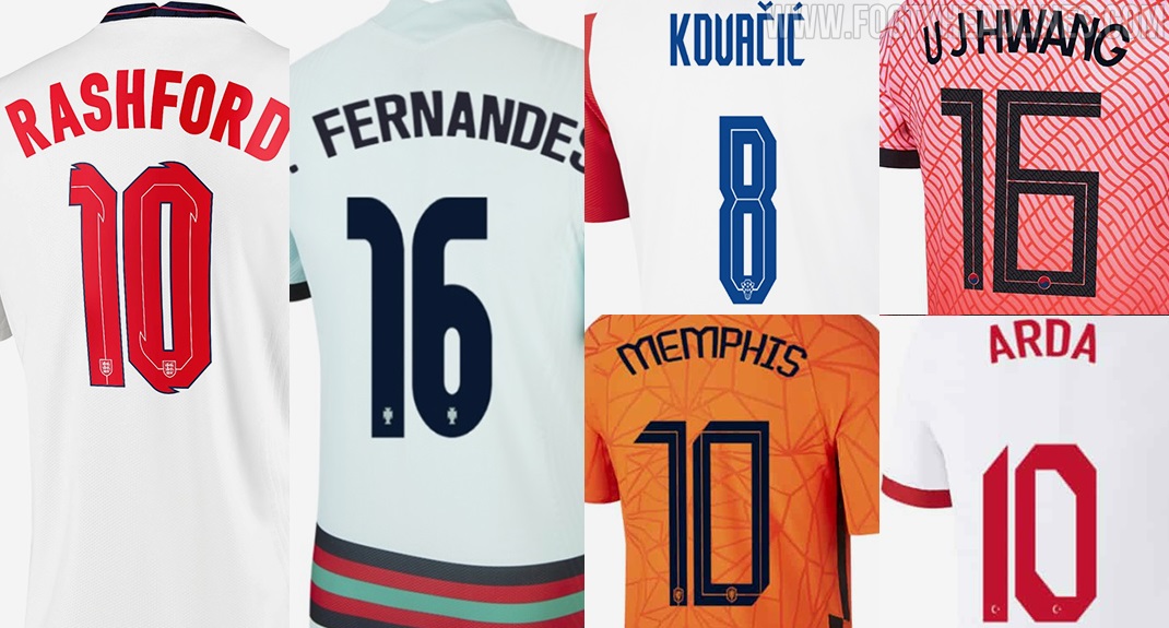 Unique: All Nike 2020 National Team Fonts Released - Netherlands, USA & 6 - Headlines