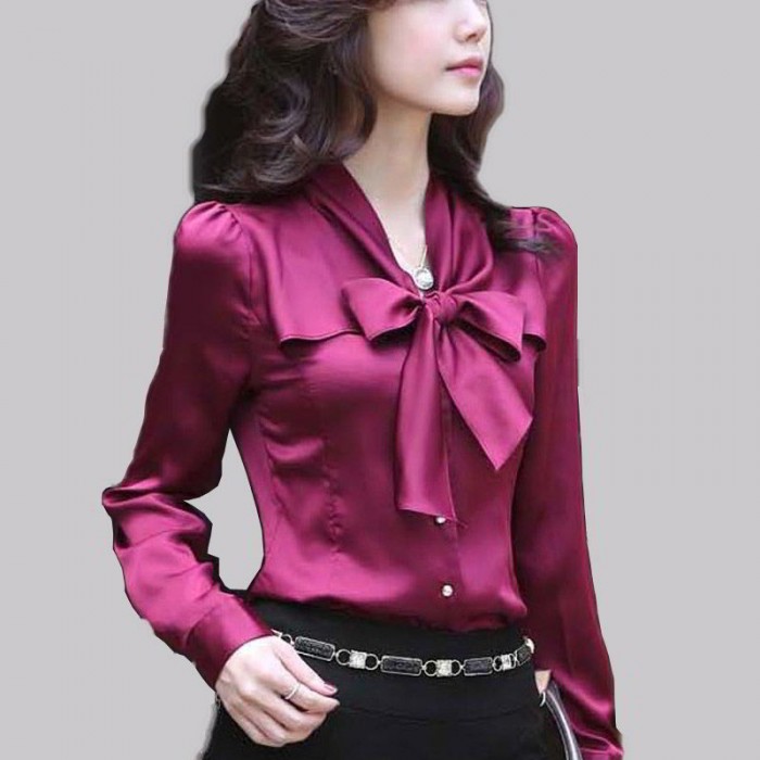 Fashion blouses 2019 ( Trend #3 - Satin Chic), 18 pictures