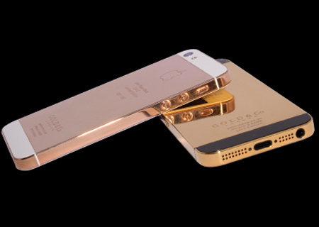 Gambar iPhone 5 Bersalut Emas