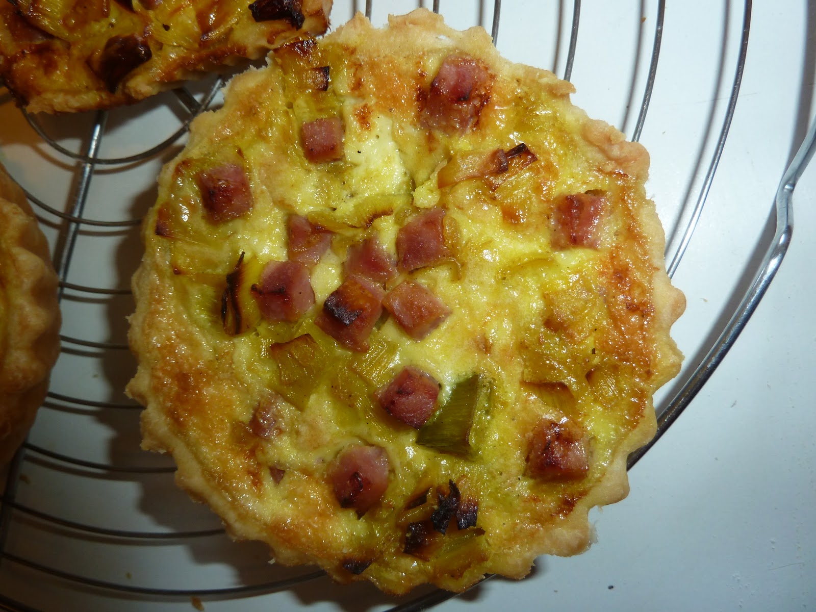 Tartelettes poireaux lardons de dinde La cuisine de Marc et Susu