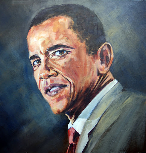 http://sparkingsnaps.blogspot.com/2013/12/paintings-of-barack-obama.html