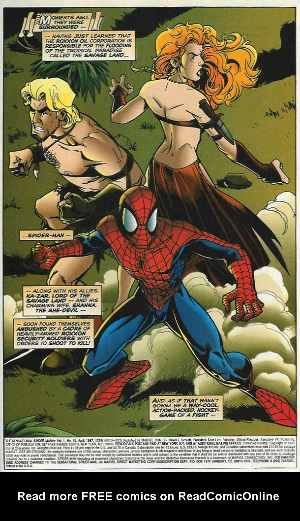 Read online The Sensational Spider-Man (1996) comic -  Issue #15 - 2