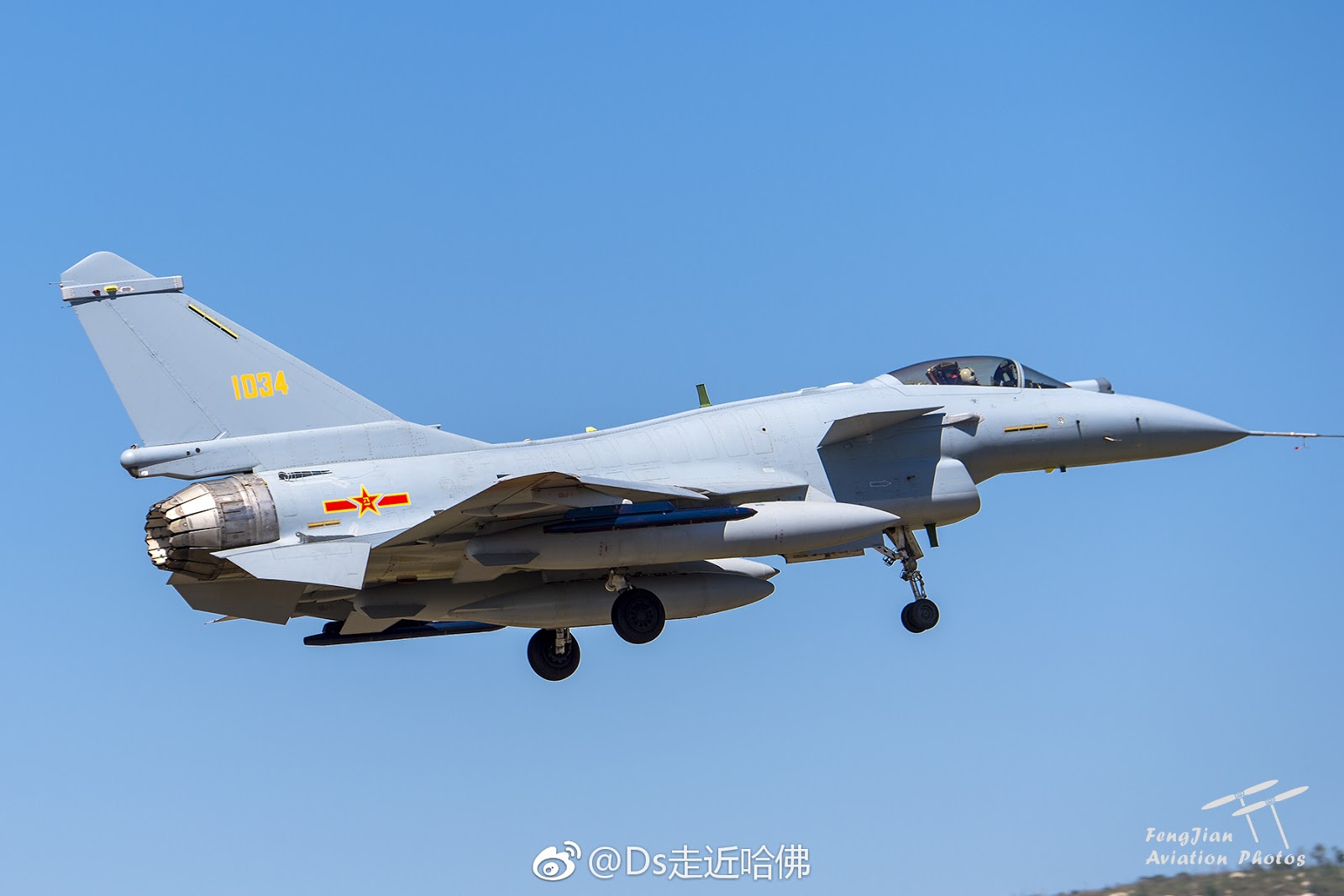 China showcases thrust vectoring engine on its J-10 fighter