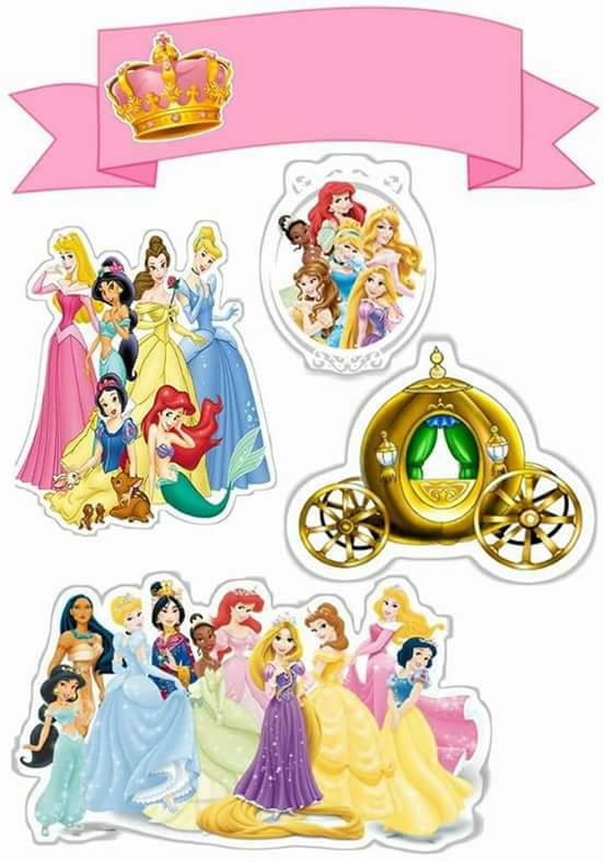 Disney Princess Free Printable Cake Toppers Oh My Fiesta In English