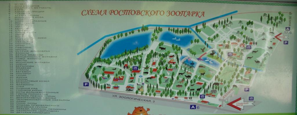 Карта зоопарка ростов на дону в хорошем качестве