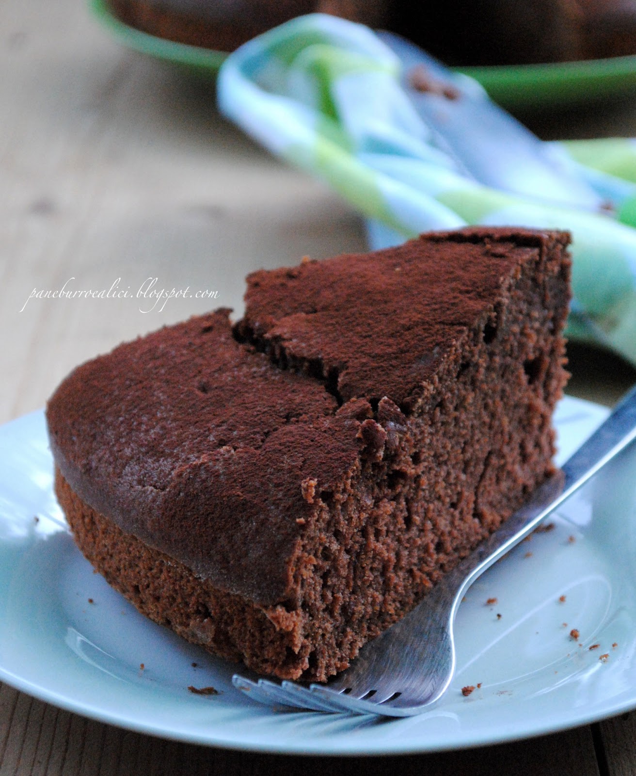 Pane, burro e alici: Torta di ricotta e cioccolato fondente