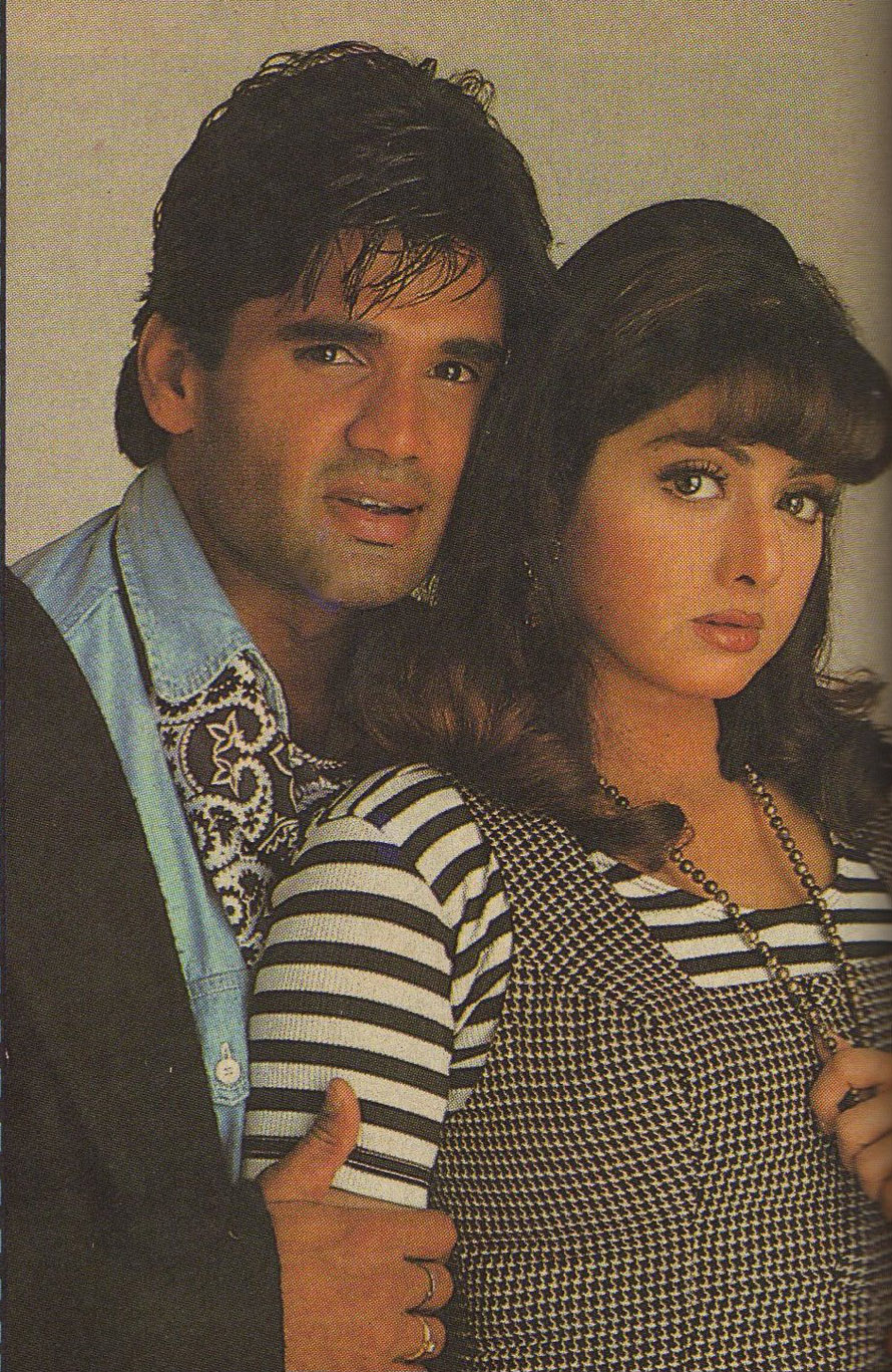 Sridevi: Sunil Shetty with Sridevi: Sree - Sunil Sizzler: Cine Blitz