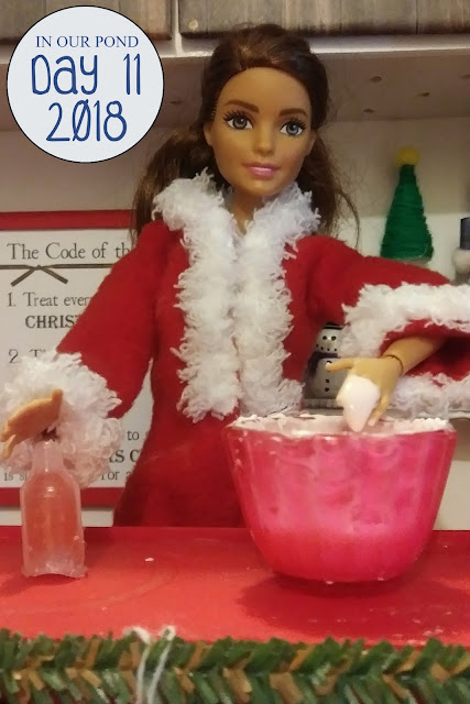 Joy and Hope (elf on the shelf) Adventures for Christmas // In Our Pond // slime // elf ideas