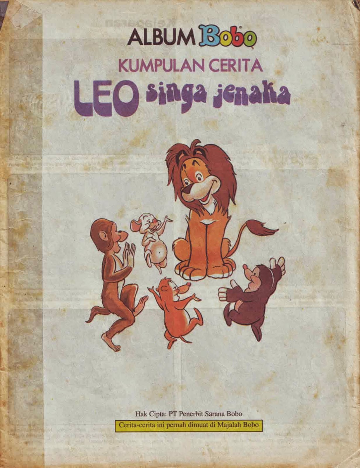 Dunia Nostalgia 80 An Leo Singa Jenaka Cerita Lucu Dari Majalah Bobo