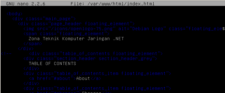 index.html web server