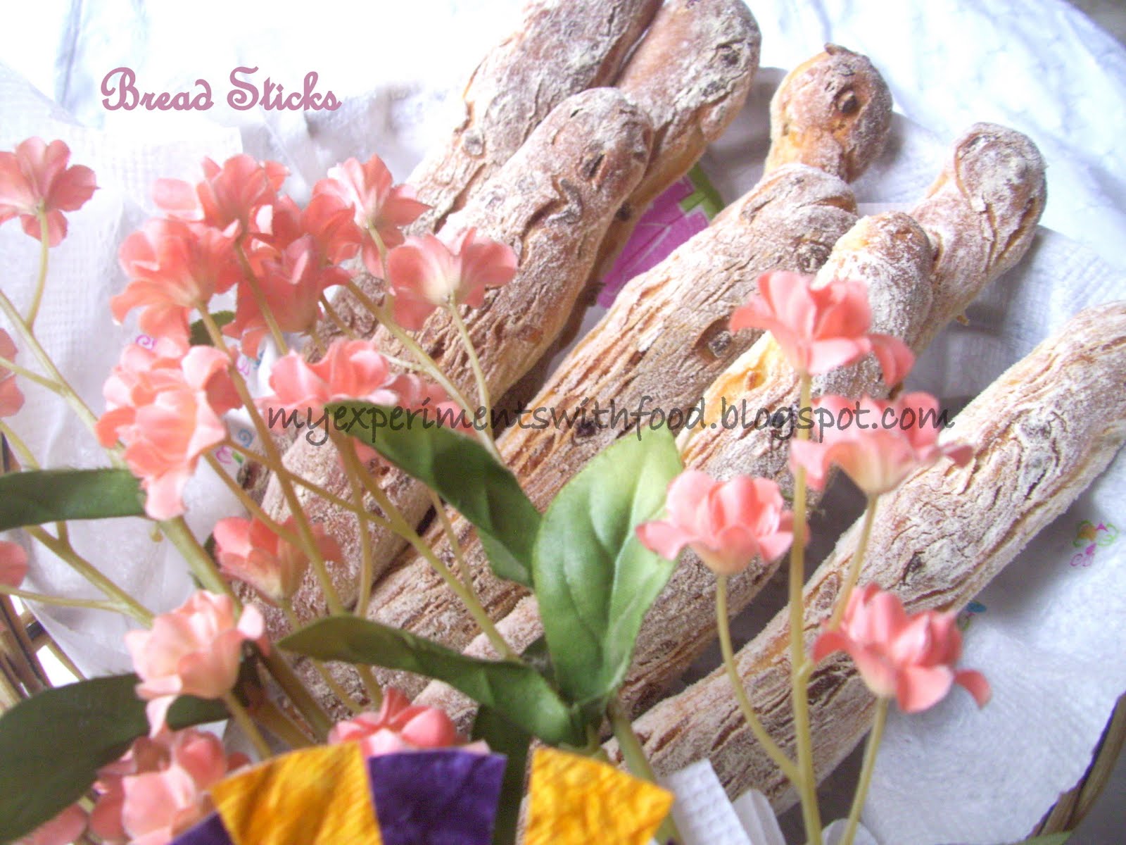 My Experiments With Food Garlic, Carom seeds and Oregano Bread sticks