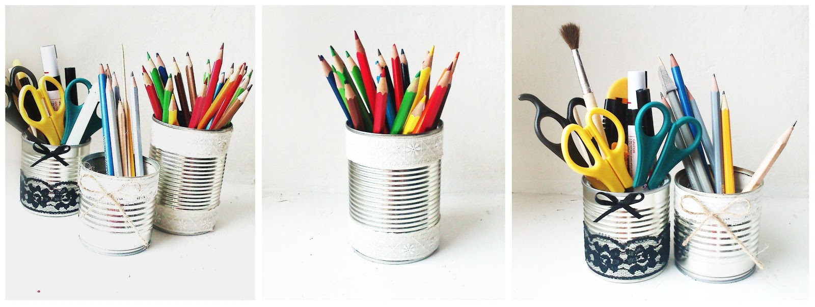 One room flat: Decorated cans