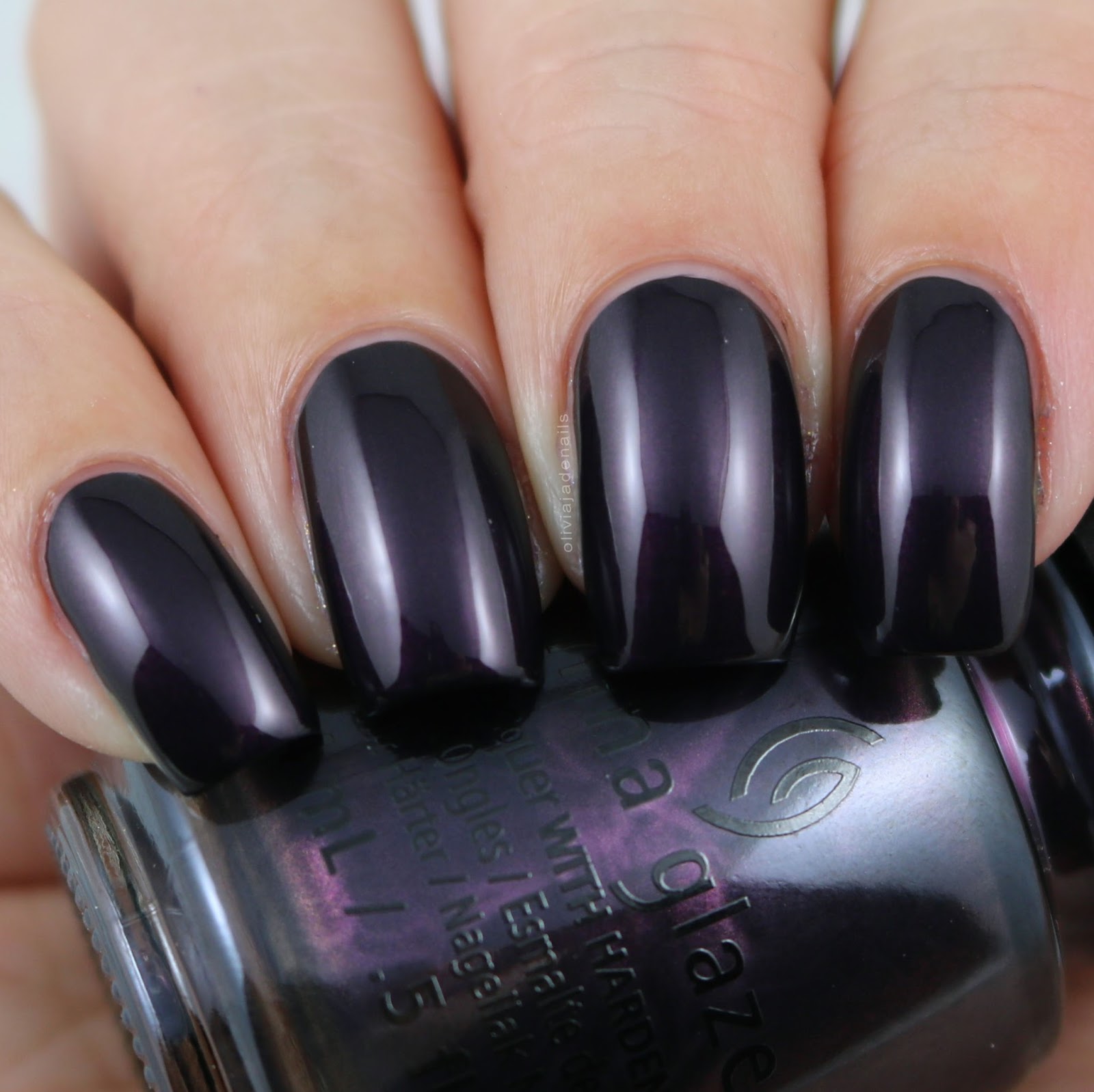China Glaze Glamcore swatched by Olivia Jade Nails