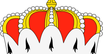 Dibujo HERÁLDICO Birreta germánica de príncipe elector y duque