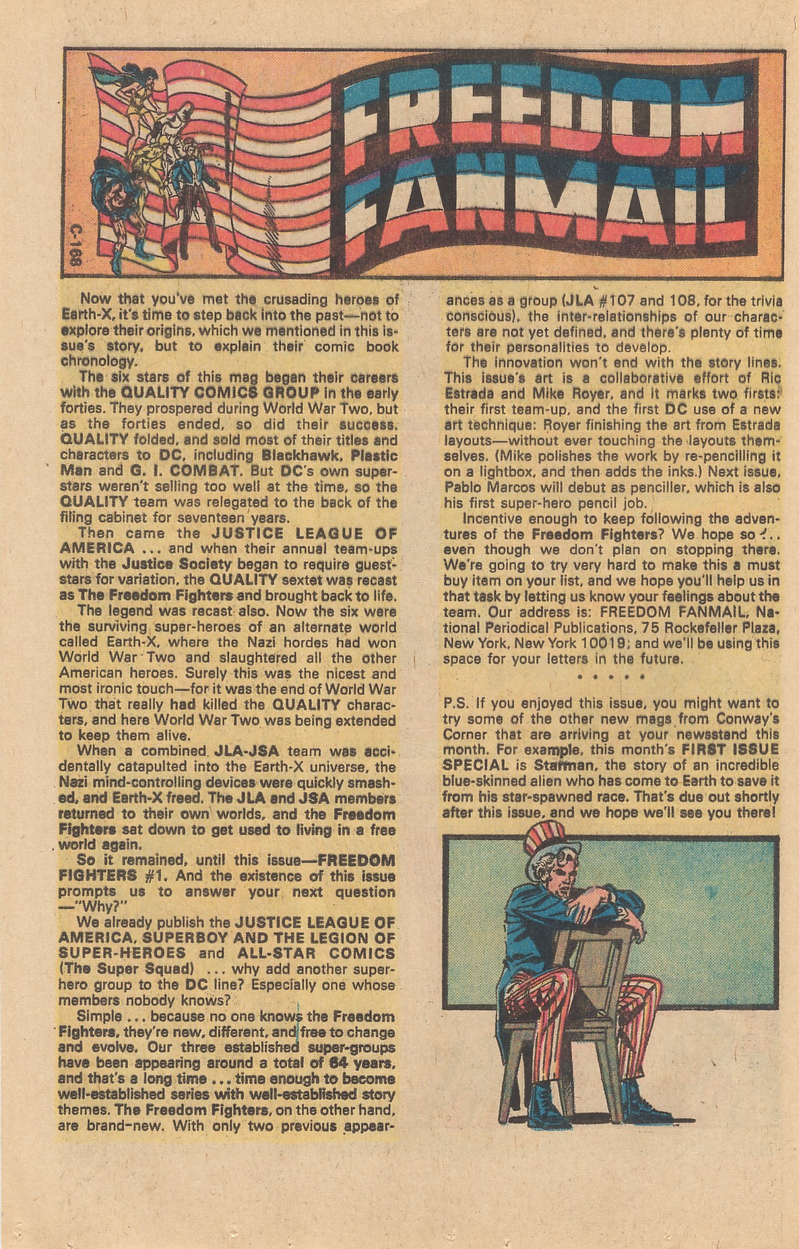 Freedom Fighters (1976) Issue #1 #1 - English 12