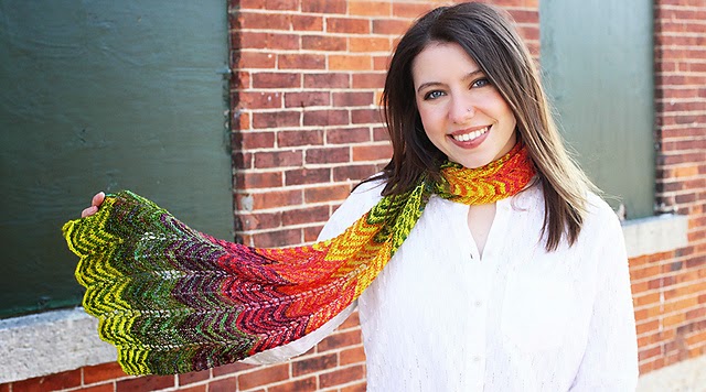 Yarn and Colors Slanted Scarf Crochet Kit 
