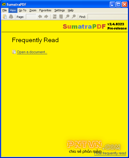 Sumatra PDF 2.4.0.8325 Pre-release - Trình đọc PDF, XPS, DjVu, CBZ và CBR miễn phí, nhỏ gọn