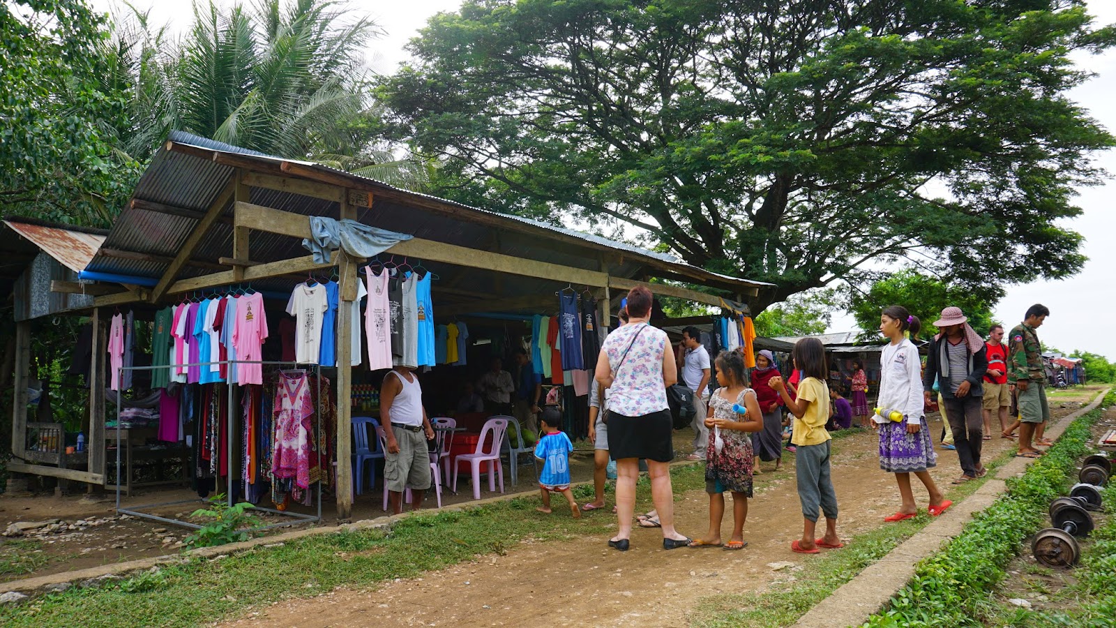 The village at the other end of the track. Here, you will be pestered to no end by adorable little kids