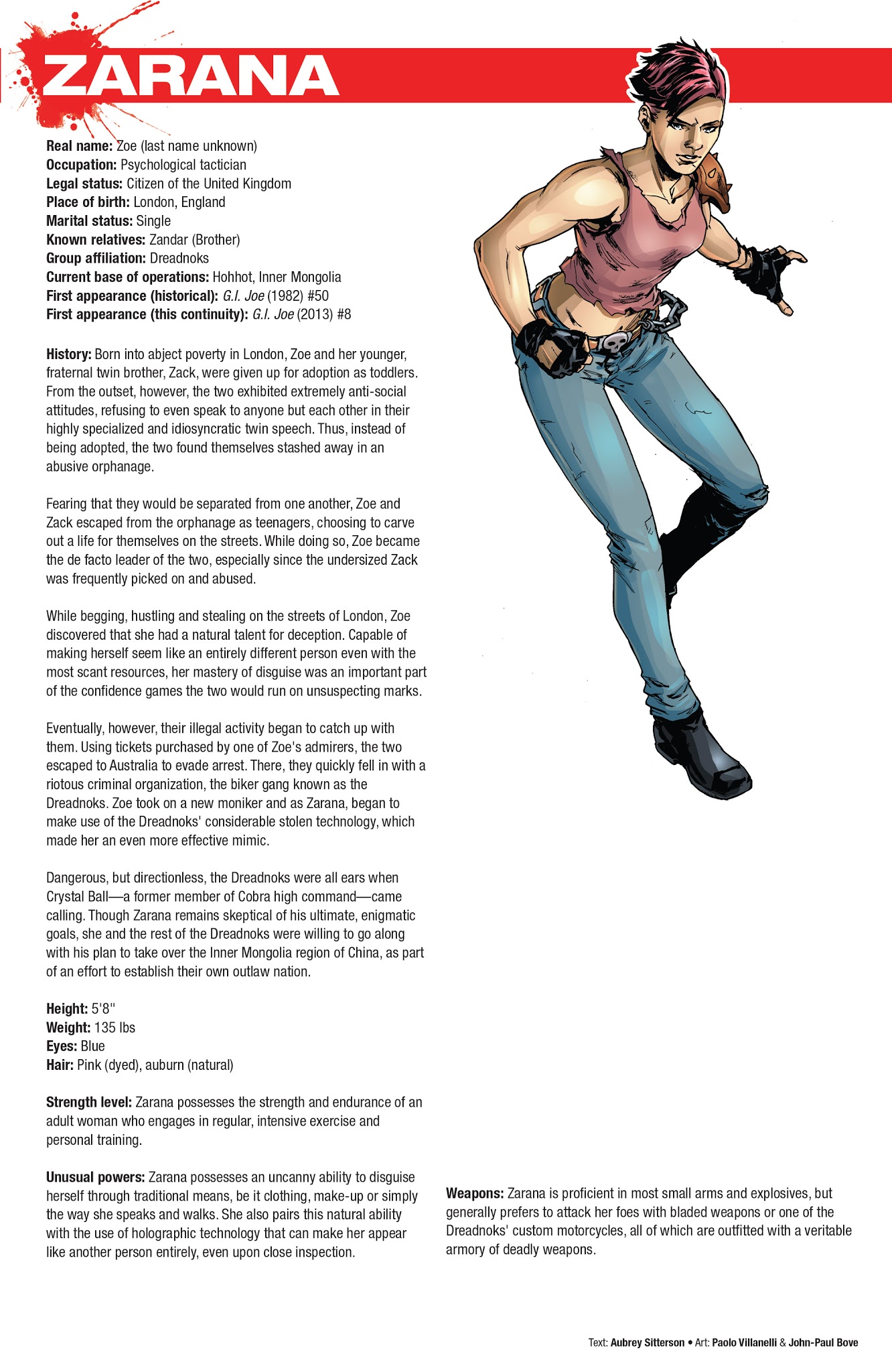 Read online Hasbro Heroes Sourcebook comic -  Issue #3 - 32