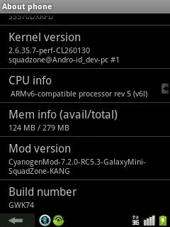 Cyanogen Mod 7.2.0 RC5.3 For Samsung Galaxy Pop/Mini GT-S5570.