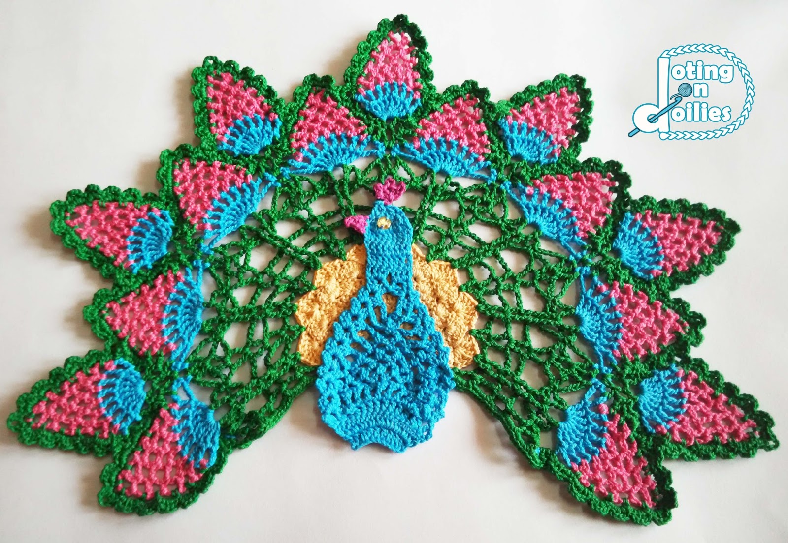 Doting on Doilies Peacock Doily