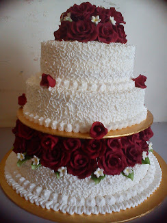 STACKED & TIER WEDDING CAKE