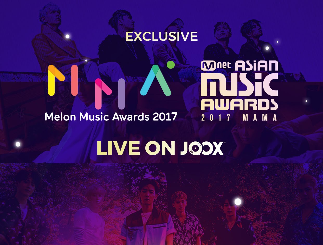 GIVEAWAY Watch 2017 MAMA and 2017 Melon Music Award LIVE Stream to win JOOX VIP 90-Days Subscription
