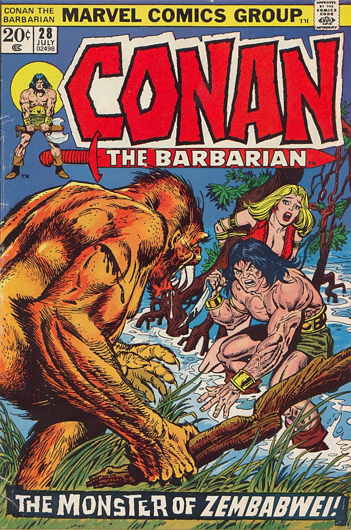Read online Conan the Barbarian (1970) comic -  Issue #28 - 1