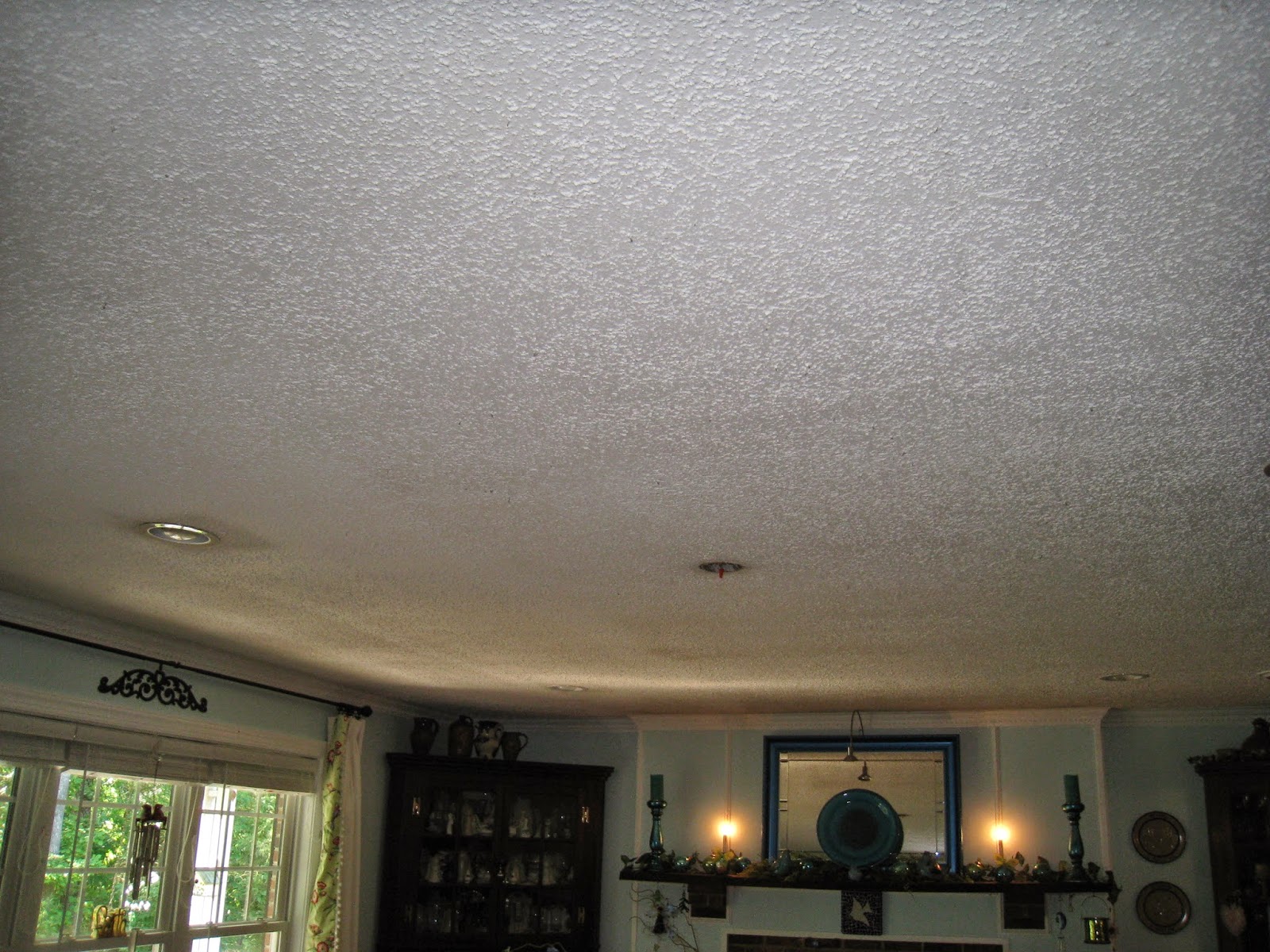 Repurposed For Life Redoing a popcorn ceiling
