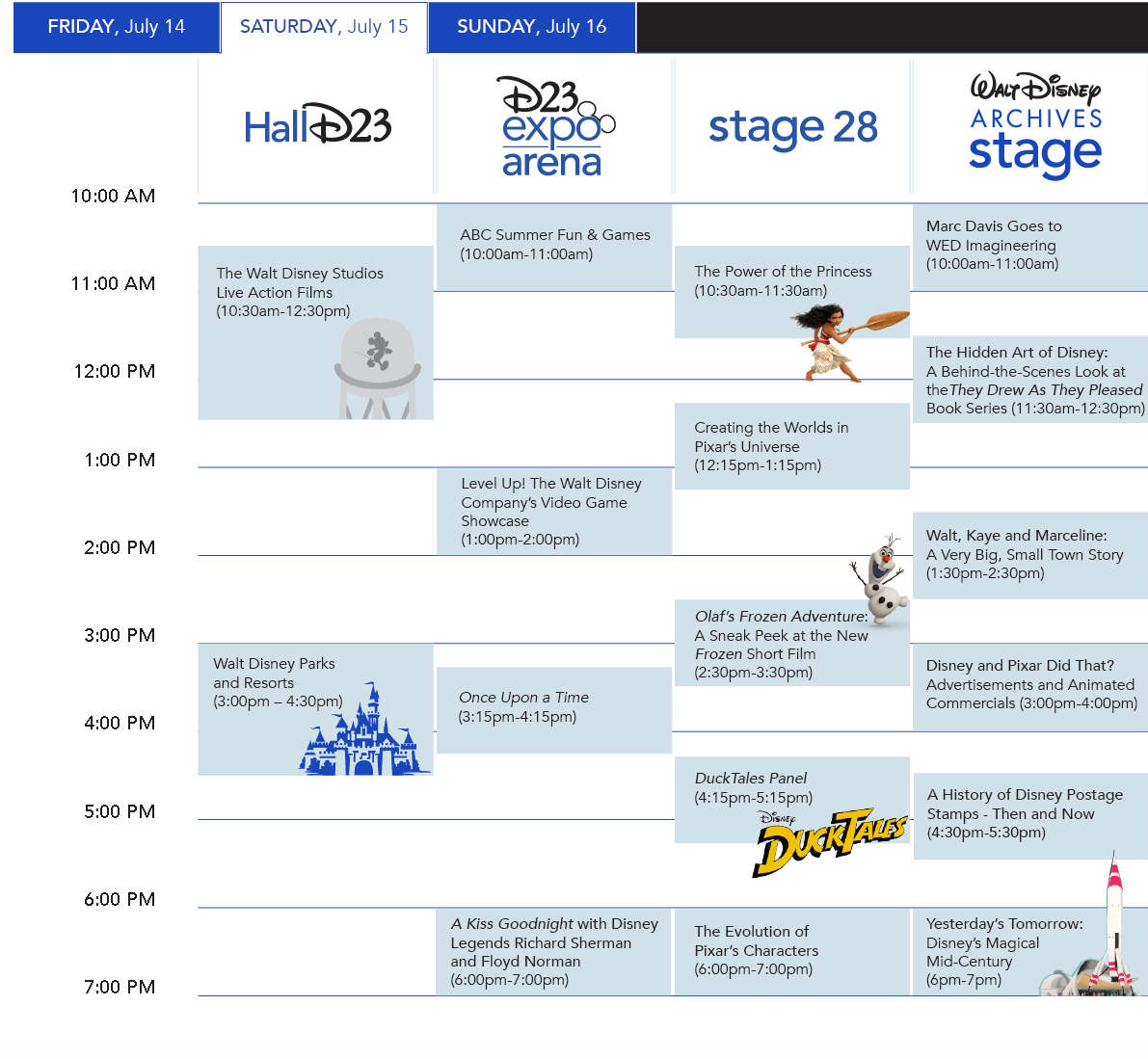 D23 News And Info From D23 Members D23 Releases Visual D23 Expo Schedule