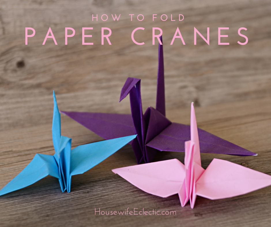 Paper Crane Mobile Housewife Eclectic