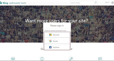 Cara Daftar Dan Submit Sitemap Blog Atau Web Ke Bing Webmaster Tools