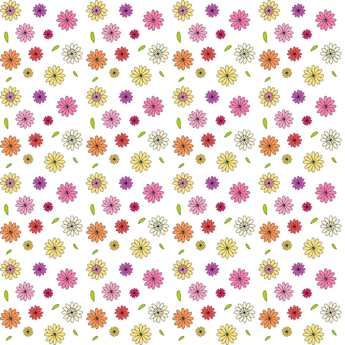 Free Digital Floral Spring Scrapbooking Paper Ausdruckbares 