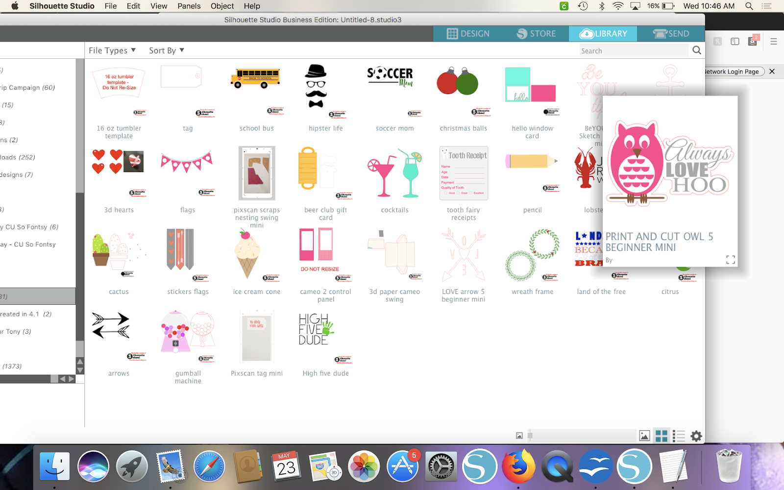 Larger Silhouette Studio Library Design Preview (V4.2 Series