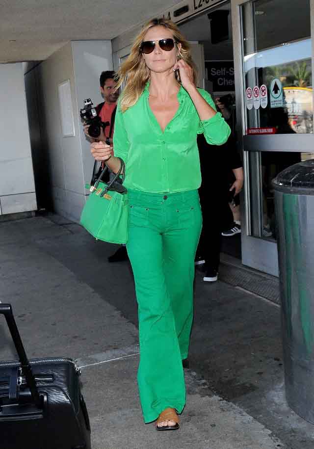 Heidi Klum wearing green round – Hot Celebrity Picture gallery