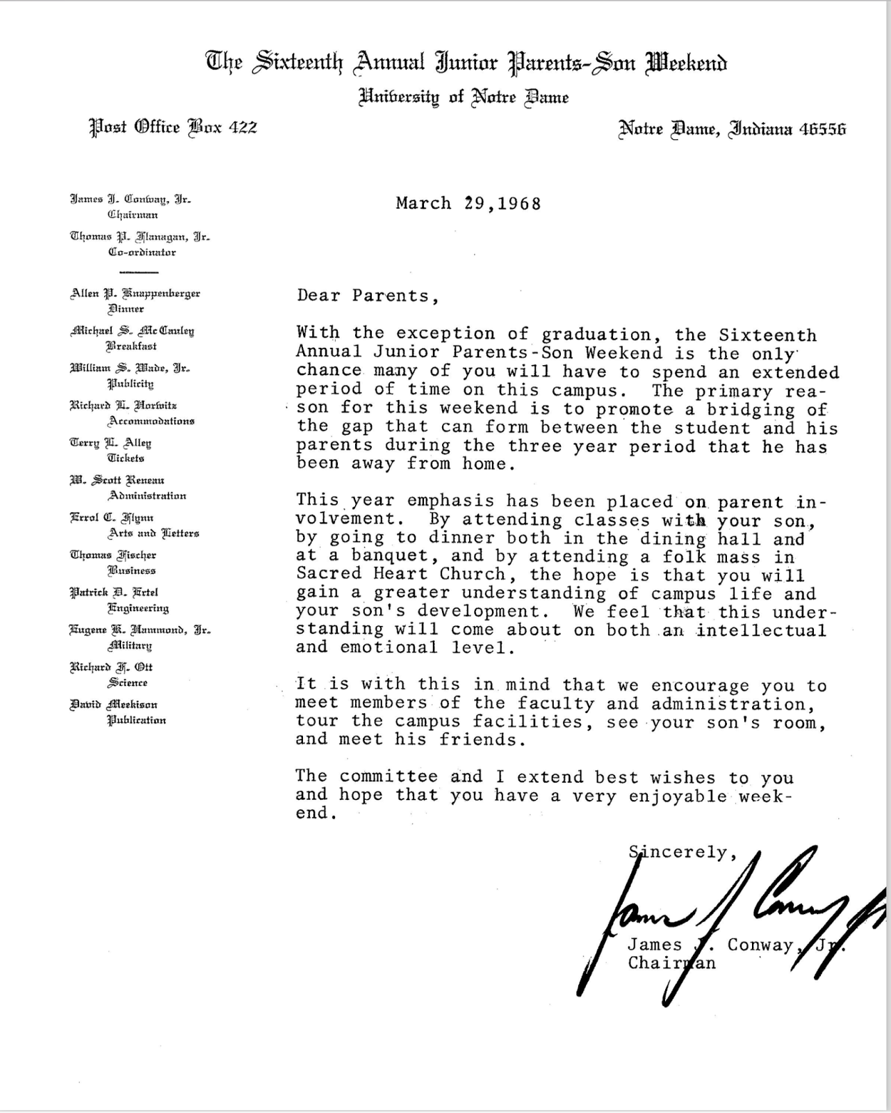 the university of notre dame class of 1969 blog august 2017 notre dame letter of recommendation