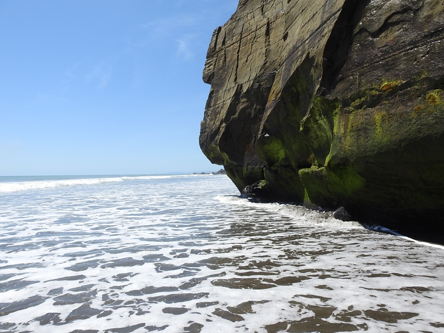 photographing New Zealand waiiti beach
