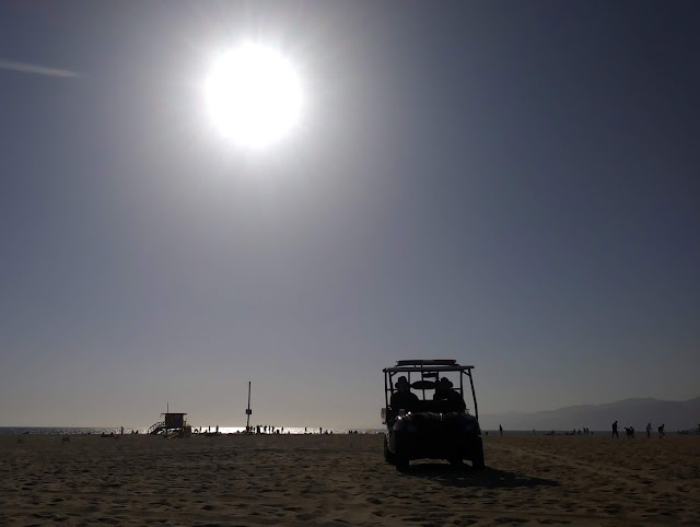 "Golf Cart Cops" at the Venice Beach Drum Circle by Omar Cherif — 28 April 2018