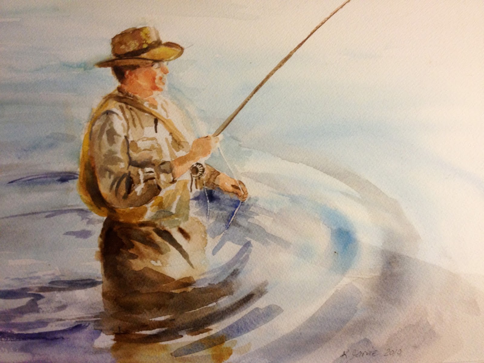 bluegills on a fly rod Fishing With an Artist