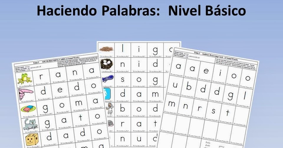 Mommy Maestra: Free Sample Pages of Spanish Phonics Centers for ...