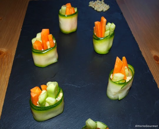 Rollitos de calabacín y verduras HortoGourmet