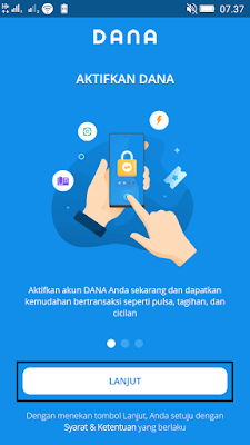 cara daftar di aplikasi dana android